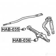 Сайлентблок FEBEST 4056111002798 9L6FZ 9I hab036 3826403 - Изображение 2