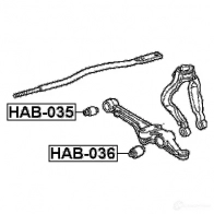 Сайлентблок FEBEST WL 257 3826402 hab035 4056111003146 - Изображение 2