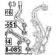 Ремкомплект шаровой опоры FEBEST 3827858 1D 613FI mzbjb541 4056111005843 - Изображение 2