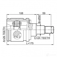 Шрус граната FEBEST KZKX29 4 0111azt250lh 3820899 4056111043333 - Изображение 2