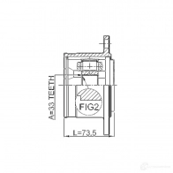 Шрус граната FEBEST 0411v75rh ELUZ BY 4056111044491 3823040 - Изображение 2