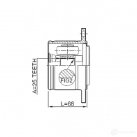 Шрус граната FEBEST EDZM Z 3823039 4056111085357 0411v43rh - Изображение 2