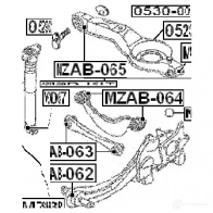 Сайлентблок FEBEST mzabmz3rkit 3827841 4056111087306 8UQG 0 - Изображение 2