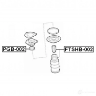 Пыльник амортизатора FEBEST ftshb002 3826377 Z3 X1I0 4056111078212 - Изображение 2