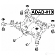 Сайлентблок задней балки FEBEST adab018 4056111106106 7 951MQ 3825534 - Изображение 2