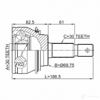 Шрус граната FEBEST 3820843 V5HH P 0110grj150 - Изображение 2