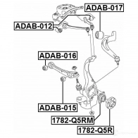 Сайлентблок FEBEST WJHAE SO 3825532 4056111089393 adab016 - Изображение 2