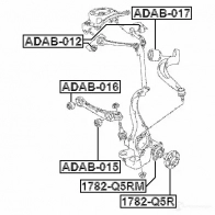 Сайлентблок FEBEST adab015 B F5JJ 3825531 4056111089409 - Изображение 2