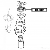Подшипник качения, опора стойки амортизатора FEBEST LDB-001F 1 850IYF 1440024541 - Изображение 2