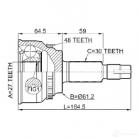 Шрус граната FEBEST 0110avv50a48 3820839 3HE EW 4056111109329 - Изображение 2