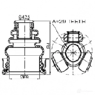 Шрус граната FEBEST 0411dalh O XHYFNH 3823023 4056111044002 - Изображение 2