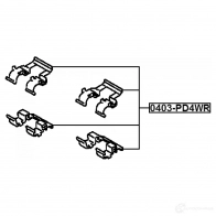 Ремкомплект колодок FEBEST 0403pd4wr 1438183389 44 JAP5E - Изображение 2
