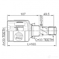 Шрус граната FEBEST 3823019 4056111040967 0411cy2mt C U24E - Изображение 2