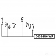 Комплектующие, колодки дискового тормоза FEBEST 1440023996 0403-K94WF B 5M73 - Изображение 2
