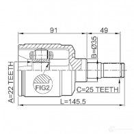 Шрус граната FEBEST TJLC MEB 1211acc 4056111035277 3824079 - Изображение 2