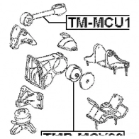 Подушка двигателя, опора FEBEST F7Z58 5 3830009 4056111086682 tmbmcv20 - Изображение 2