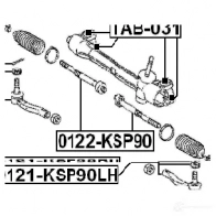 Рулевой наконечник FEBEST 0121ksp90rh 3821114 4056111074528 MSQ4 3HA - Изображение 2