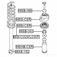Тарелка пружины FEBEST 4056111094847 msicsr 3827680 FW6 TW47 - Изображение 2
