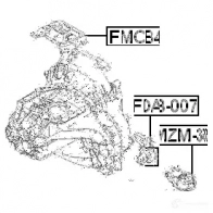 Подушка двигателя, опора FEBEST fmcb4 L D27H 3826333 4056111057323 - Изображение 2