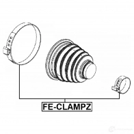 Удерживающий зажим FEBEST feclampz PBB ZO 4056111060293 3826313 - Изображение 2