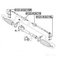 Рулевой наконечник FEBEST 4056111064307 XIBZR NB 0121kgc15r 3821112 - Изображение 2