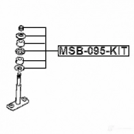 Втулка соединительной тяги FEBEST msb095kit 4056111105956 6U2RZ R 3827600 - Изображение 2