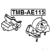 Подушка двигателя, опора FEBEST 4056111077963 R NYQJ9 3830002 tmbae115 - Изображение 2