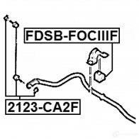 Втулка стабилизатора FEBEST 4056111091372 fdsbfociiif DG8 OJU 3826302 - Изображение 2