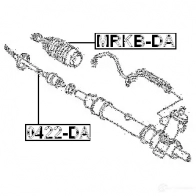 Пыльник рулевой рейки FEBEST 4056111029580 mrkbda 3827558 6UN8V XZ - Изображение 2