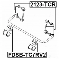 Втулка стабилизатора FEBEST fdsbtc7rv2 3826305 7NM ANG 4056111112619 - Изображение 2