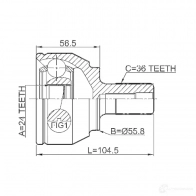 Шрус граната FEBEST BPF FVE8 2110fociimt 3824695 4056111096766 - Изображение 2