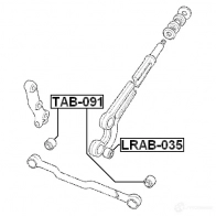 Сайлентблок FEBEST lrab035 DOK F0 4056111101644 3827167 - Изображение 2