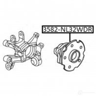 Ступица колеса FEBEST 3582-NL32WDR 1440023445 U QJ9XD - Изображение 2