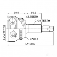 Шрус граната FEBEST 0110mhu38a48 N ELA6NE 3820856 4056111100005 - Изображение 2