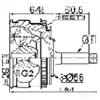 Шрус граната FEBEST 0110mcu10a48r 3820854 9XP KSB 4056111081984 - Изображение 2