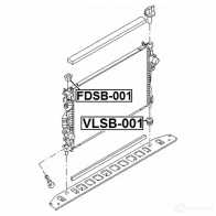 Крепление радиатора FEBEST 4056111089577 fdsb001 3826295 5 SO2F - Изображение 2