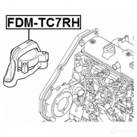Подушка двигателя, опора FEBEST 447913108 F0 DK6O 4056111114187 fdmtc7rh - Изображение 2