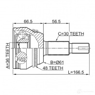 Шрус граната FEBEST MD V7R2 4056111087368 0110gsx30a48 3820849 - Изображение 2