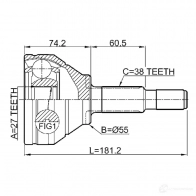 Шрус граната FEBEST 2110expawd FDL FF 4056111118192 3824687 - Изображение 2