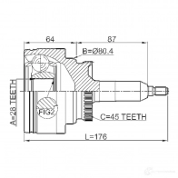 Шрус граната FEBEST C 5BJW2 1423716079 2110exp 4056111109350 - Изображение 2