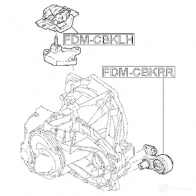 Подушка двигателя, опора FEBEST 4056111104492 fdmcbkrr 3826287 D4KDZ B - Изображение 2