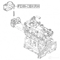 Подушка двигателя, опора FEBEST XZAP VC 4056111104461 3826286 fdmcbkrh - Изображение 2