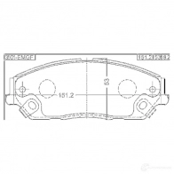 Тормозные колодки, комплект FEBEST QE1 9M 3501emgf 1424698016 4056111109275 - Изображение 2