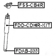 Пыльник амортизатора FEBEST 8 J7I6 fddcdhrkit 4056111104959 3826268 - Изображение 2