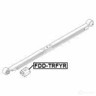 Листовая рессора, дополнительная рессора FEBEST FDD-TRFYR 3J35 U 1440024489 - Изображение 2