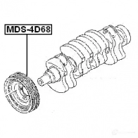 Шкив коленвала FEBEST 3827416 mds4d68 B81 N6 4056111033266 - Изображение 2
