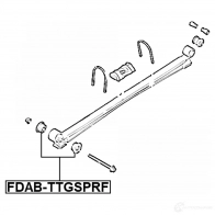 Втулка, листовая рессора FEBEST 68 OOV FDAB-TTGSPRF 1440024488 - Изображение 2