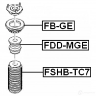 Отбойник амортизатора FEBEST 62DA HS fddmge 4056111054254 3826273 - Изображение 2