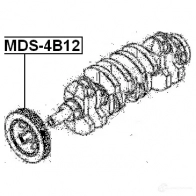 Шкив коленвала FEBEST 4056111038780 KSRB YB 3827414 mds4b12 - Изображение 2