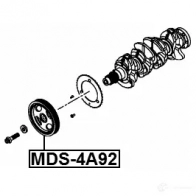Шкив коленвала FEBEST 4056111127972 SV 91X 1424938541 mds4a92 - Изображение 2